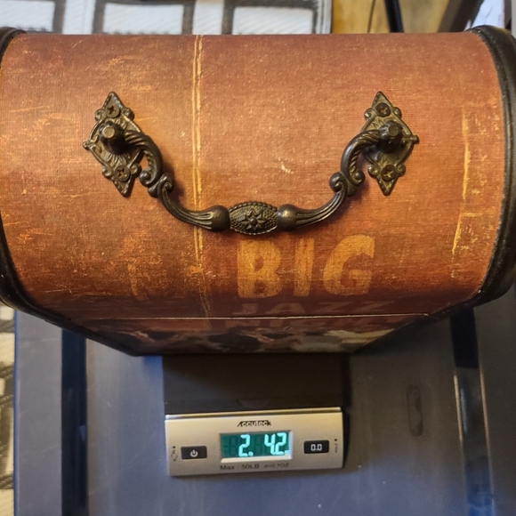 BIG JAZZ NIGHT DECORATIVE WOOD double WINE BOTTLE HOLDER BOX CARRIER STORAGE - Picture 11 of 14